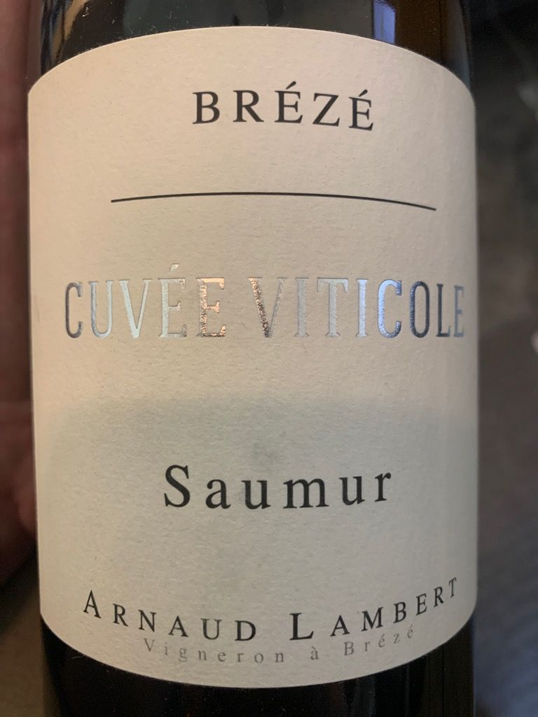 Arnaud Lambert 2018 Saumur Cuvée Viticole Brézé