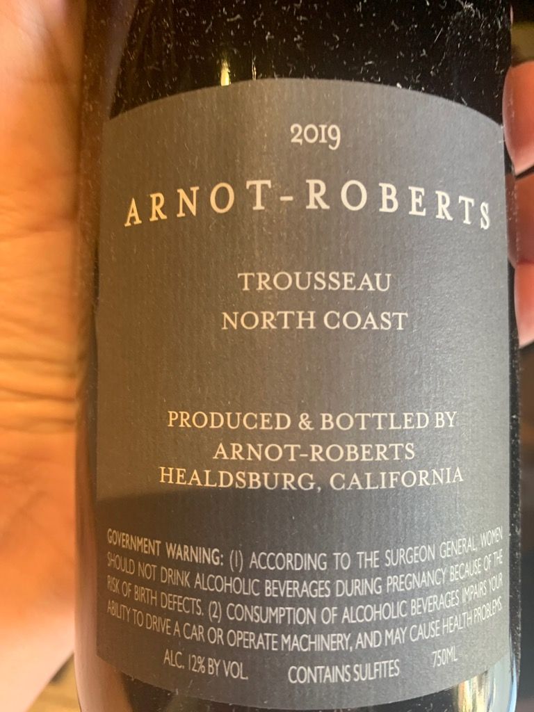 Arnot-Roberts 2019 Trousseau