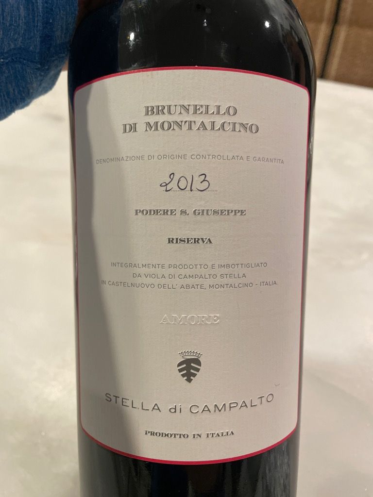 Azienda Agricola San Giuseppe 2013 Brunello di Montalcino Stella di Campalto Riserva