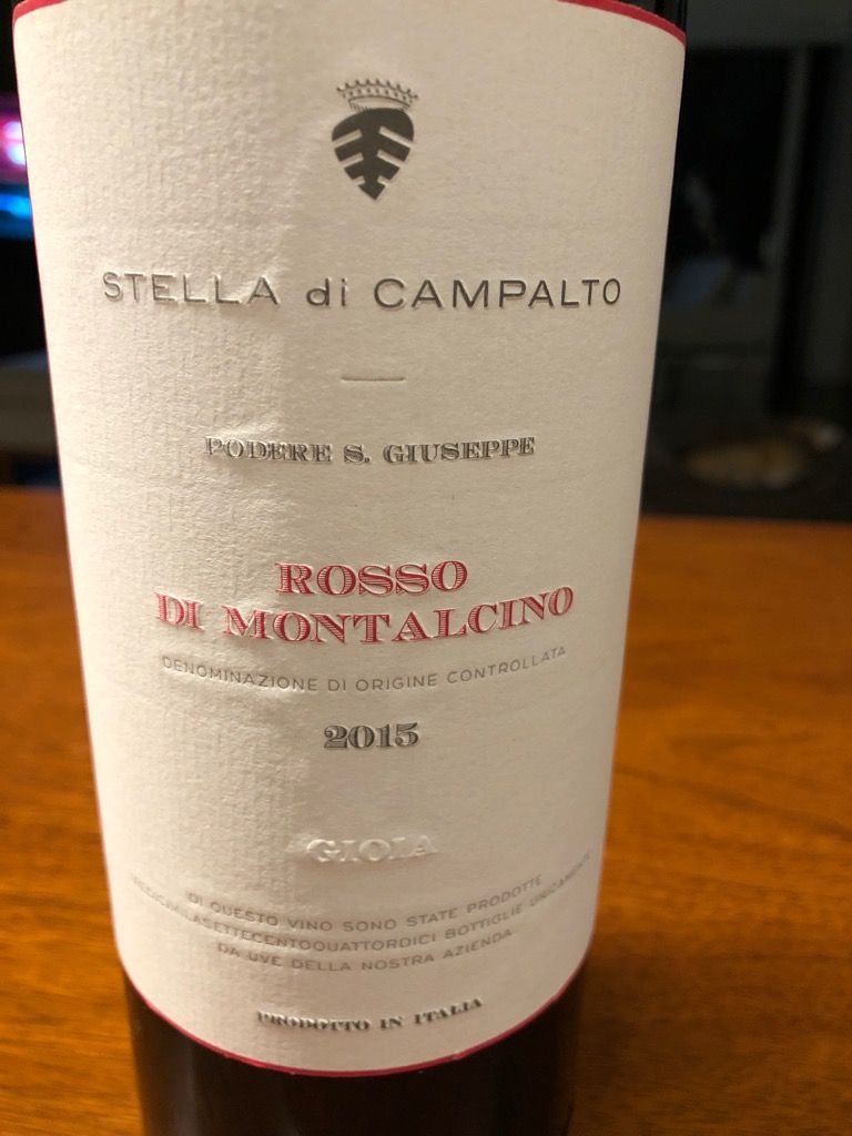Azienda Agricola San Giuseppe 2015 Rosso di Montalcino Stella di Campalto