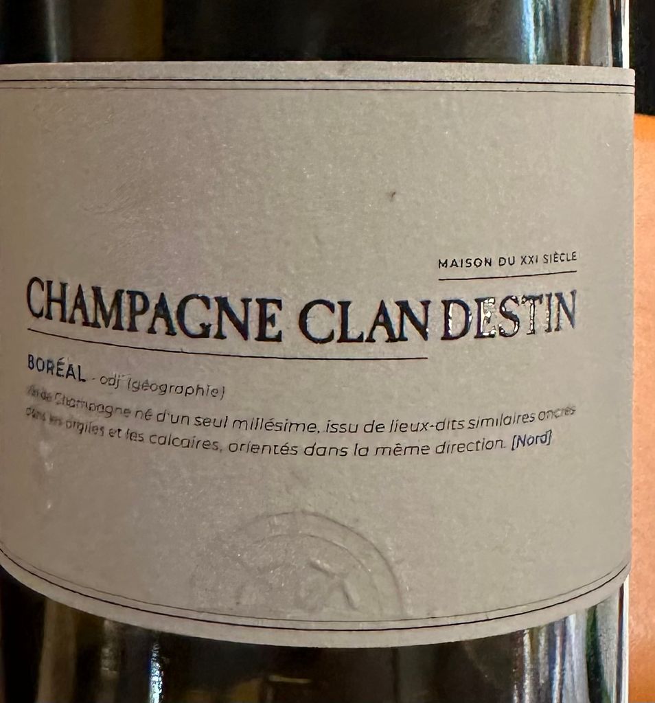 Champagne Clandestin 2020 Champagne (Boréal)