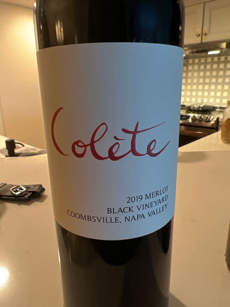 Colète 2022 Merlot Napa Valley