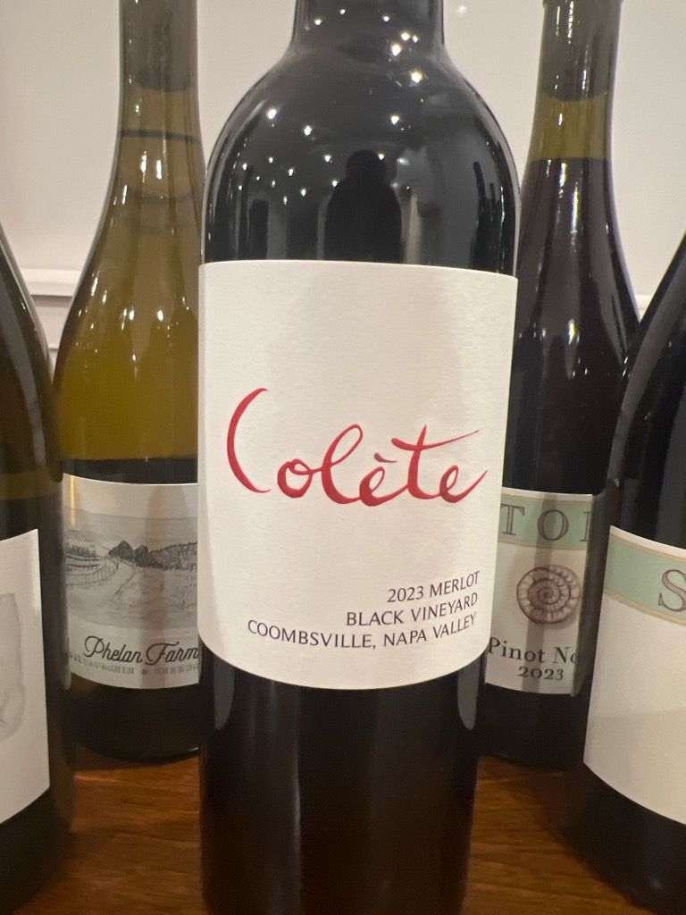 Colète 2023 Merlot Black Vineyard Napa Valley