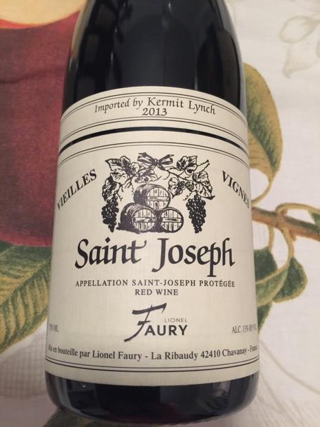 Domaine Faury 2013 Saint-Joseph La Gloriette Vieilles Vignes