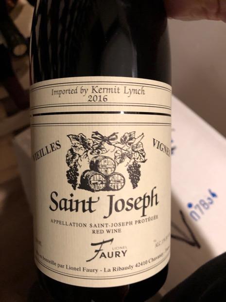 Domaine Faury 2016 Saint-Joseph La Gloriette Vieilles Vignes