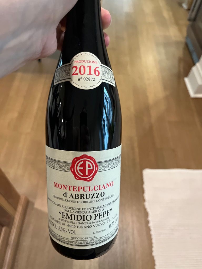Emidio Pepe 2016 Montepulciano d'Abruzzo