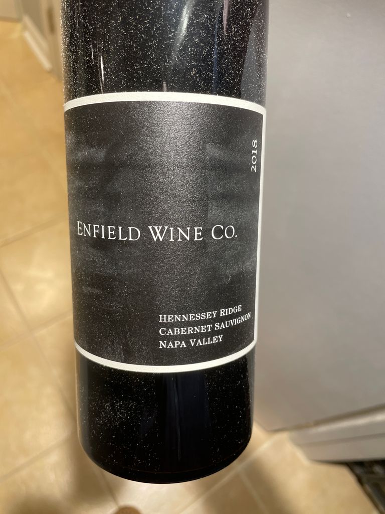 Enfield Wine Co. 2018 Cabernet Sauvignon Hennessey Ridge