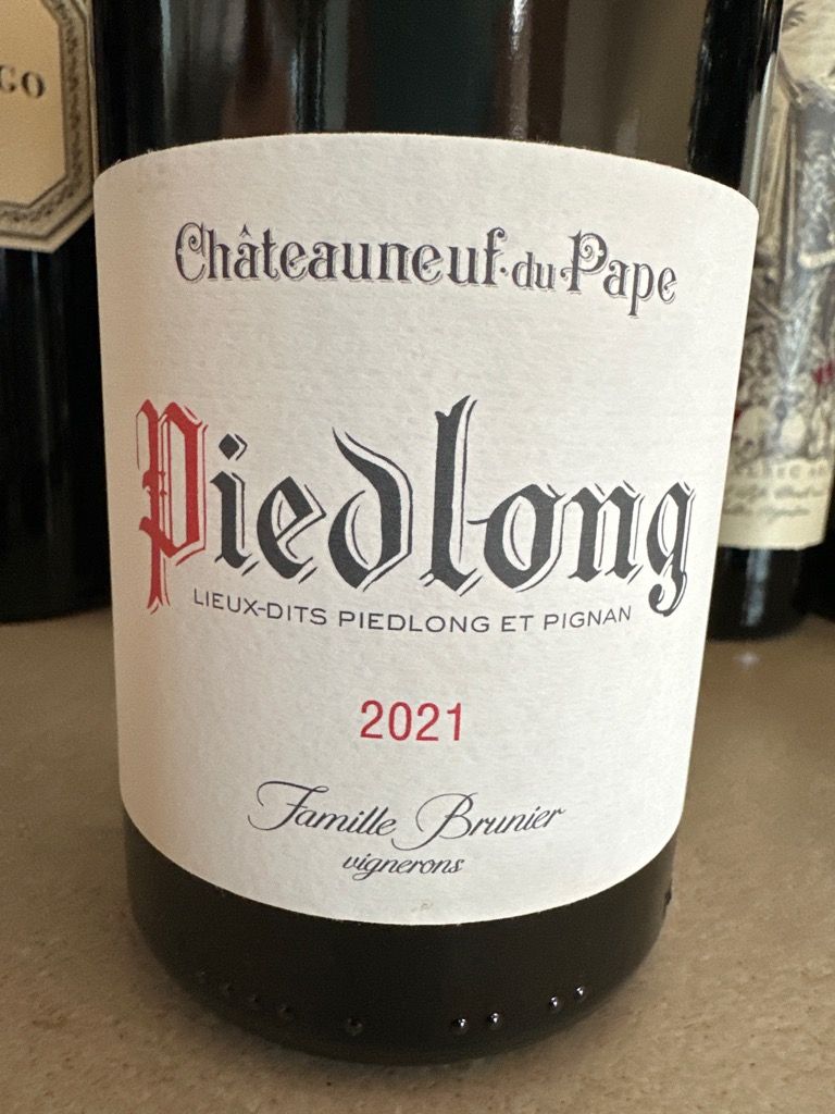 Famille Brunier 2023 Châteauneuf-du-Pape Piedlong