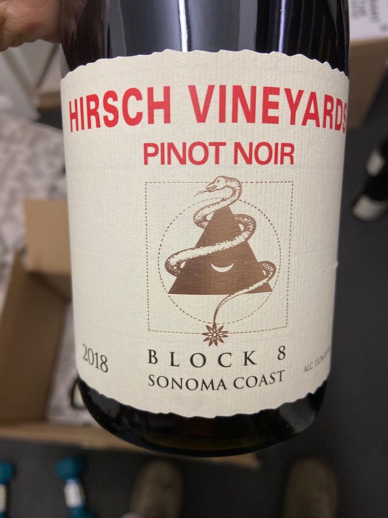 Hirsch Vineyards 2018 Pinot Noir Block 8