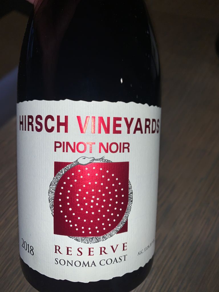 Hirsch Vineyards 2018 Pinot Noir Reserve
