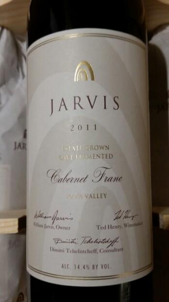 Jarvis (California) Winery 2011 Cabernet Franc