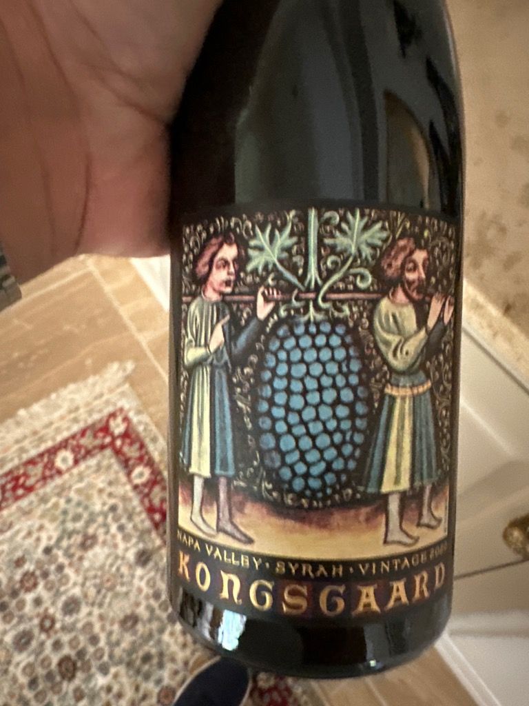 Kongsgaard 2021 Syrah Hudson Vineyard