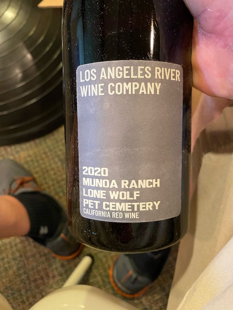 Los Angeles River Wine Company 2020 Grenache Lone Wolf Pet Cemetary Bob Munoa Ranch