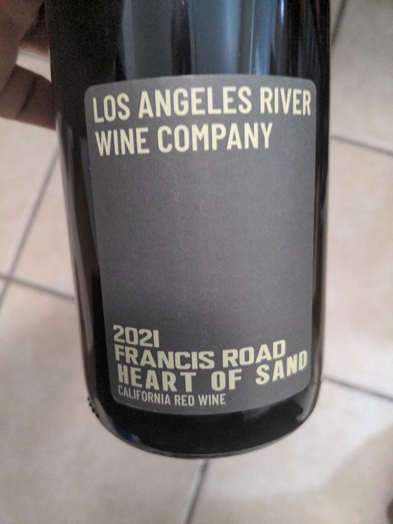 Los Angeles River Wine Company 2021 Heart of Sand Francis Road