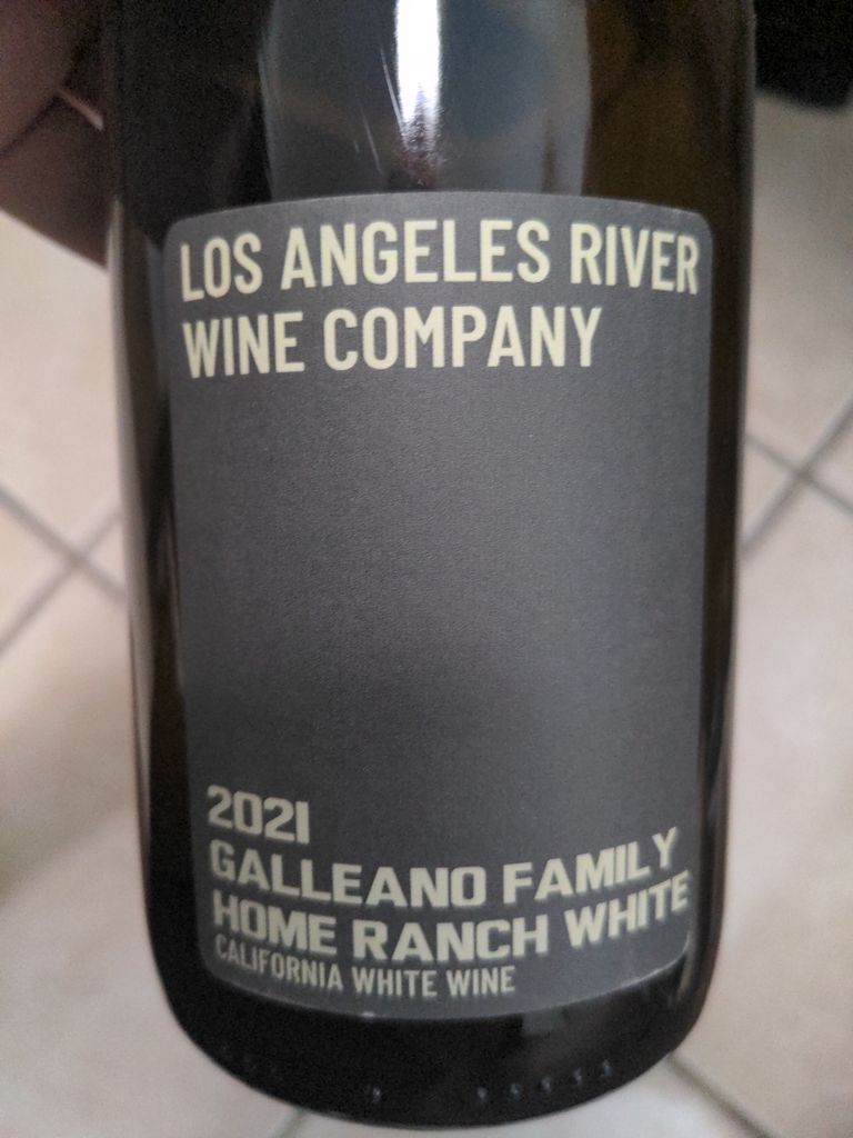 Los Angeles River Wine Company 2021 Palomino Fino Galleano Family Home Ranch White Galleano Vineyards