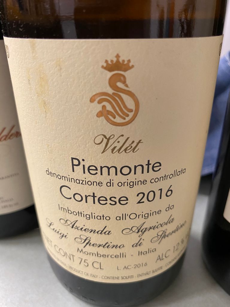 Luigi Spertino 2016 Piemonte Cortese