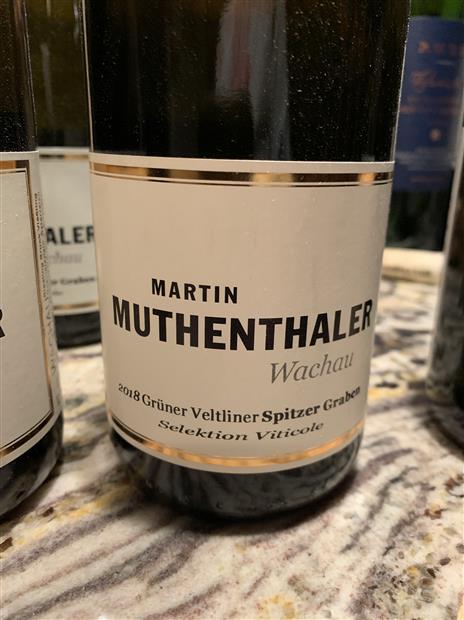 Martin Muthenthaler 2018 Grüner Veltliner Selektion Viticole Spitzer Graben