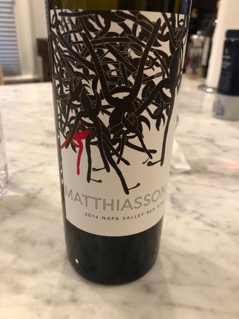 Matthiasson 2016 Red Wine