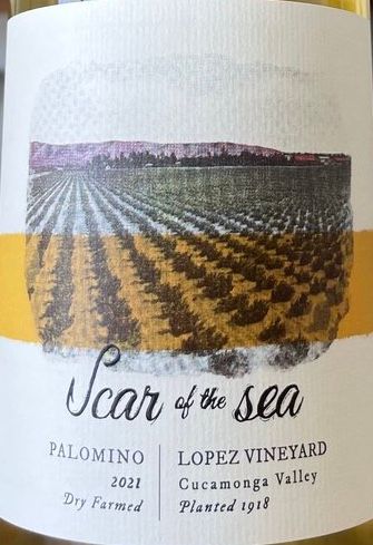 Scar of the Sea Wines 2021 Palomino Fino Old Vine Lopez Vineyard
