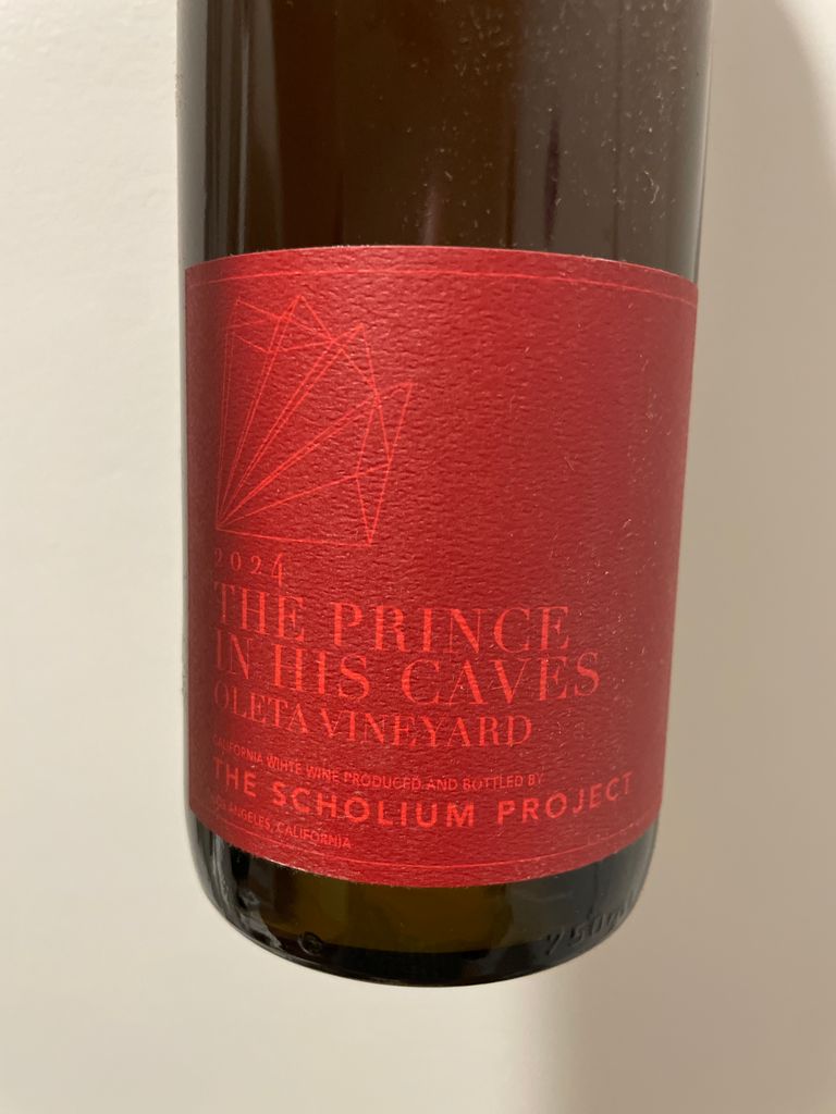Scholium Project 2024 The Prince In His Caves Oleta Vineyard